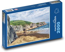 Pobřeží - útes, pláž Puzzle 2000 dílků - 90 x 60 cm