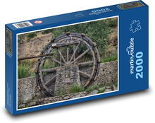 Młyn - woda, struktura wody Puzzle 2000 elementów - 90x60 cm