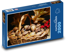 Eicheln - Ernte, Herbst Puzzle 2000 Teile - 90 x 60 cm