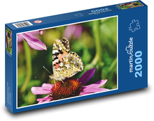 Distelschmetterling - Schmetterling, Insekt Puzzle 2000 Teile - 90 x 60 cm