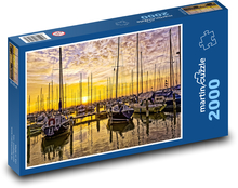Port - boats, yachts Puzzle 2000 pieces - 90 x 60 cm