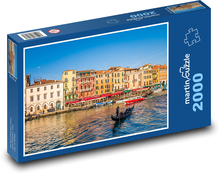Lodě, Itálie - Benátky Puzzle 2000 dílků - 90 x 60 cm