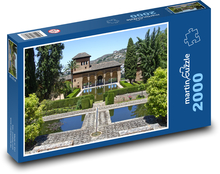 Španělsko - park, pevnost Puzzle 2000 dílků - 90 x 60 cm