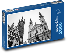 Klatovy - Česká republika, domy Puzzle 2000 dílků - 90 x 60 cm