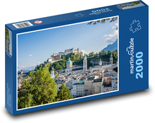 Salzburg - Rakúsko, mesto Puzzle 2000 dielikov - 90 x 60 cm
