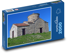 Cyprus - Kato Lefkara, kostol Puzzle 2000 dielikov - 90 x 60 cm