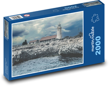Leuchtturm - Küste, Felsen Puzzle 2000 Teile - 90 x 60 cm
