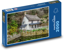 Landhaus - Hütte, Teich Puzzle 2000 Teile - 90 x 60 cm