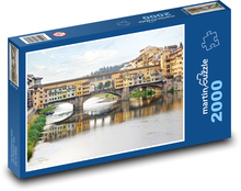 Ponte Vecchio - most, Itálie Puzzle 2000 dílků - 90 x 60 cm
