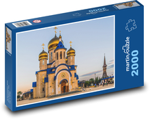 Ruský kostel - kupole, architektura Puzzle 2000 dílků - 90 x 60 cm