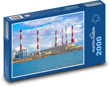 Elektrárna - továrna, průmysl Puzzle 2000 dílků - 90 x 60 cm