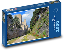 Rhodos - priekopa, Grécko Puzzle 2000 dielikov - 90 x 60 cm