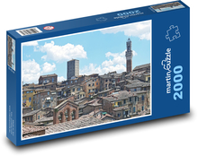Siena - Itálie, staré město  Puzzle 2000 dílků - 90 x 60 cm