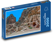 Petra - Jordania, starożytna jaskinia Puzzle 2000 elementów - 90x60 cm