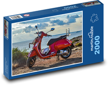 Vespa - motocykl, vozidlo Puzzle 2000 dílků - 90 x 60 cm
