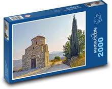 Kaplnka na Cypre - kostol, náboženstvo Puzzle 2000 dielikov - 90 x 60 cm