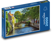 Belgium - canal, bridge Puzzle 2000 pieces - 90 x 60 cm