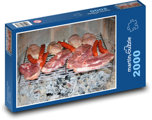 Grillen - Lebensmittel, Fleisch Puzzle 2000 Teile - 90 x 60 cm
