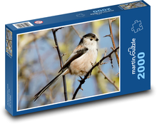 Sýkorka dlouhoocasá - pták, větev Puzzle 2000 dílků - 90 x 60 cm