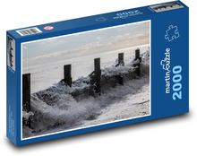 Fale - morze, wybrzeże Puzzle 2000 elementów - 90x60 cm