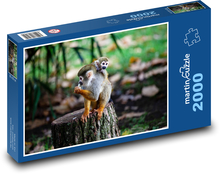 Monkey with a cub - mother, love Puzzle 2000 pieces - 90 x 60 cm
