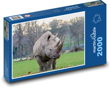 Nosorožec tuponosý - zvíře, Afrika Puzzle 2000 dílků - 90 x 60 cm