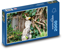 Skulptur - Vogel, Rotkehlchen Puzzle 2000 Teile - 90 x 60 cm