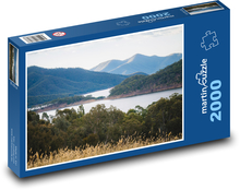 Horské jazero - les, hory Puzzle 2000 dielikov - 90 x 60 cm