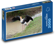 Bocian - ptak, dzikie zwierzę Puzzle 2000 elementów - 90x60 cm