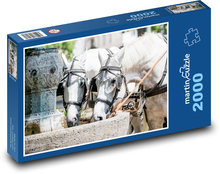 Baden Baden - Pferd, Getränk Puzzle 2000 Teile - 90 x 60 cm