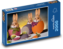 Easter Bunny - Easter Eggs, Decoration Puzzle 2000 pieces - 90 x 60 cm