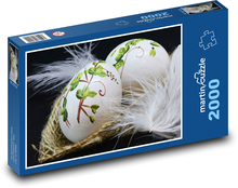 Veľkonočné vajcia - vajíčka, dekorácie Puzzle 2000 dielikov - 90 x 60 cm