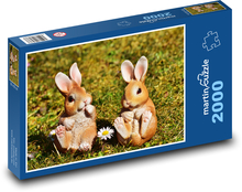 Osterhase - Dekoration, Frühling Puzzle 2000 Teile - 90 x 60 cm