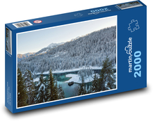 Caumasee - Winter, Schweiz Puzzle 2000 Teile - 90 x 60 cm