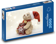 Niedlicher Teddybär - Weihnachten, Stern Puzzle 2000 Teile - 90 x 60 cm