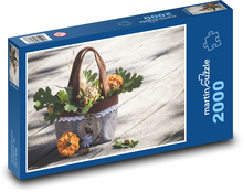 Jesenná dekorácia - tekvica, žalude Puzzle 2000 dielikov - 90 x 60 cm