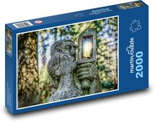 Sochy - kameň, dôvera Puzzle 2000 dielikov - 90 x 60 cm