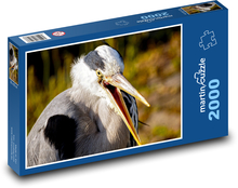 Czapla - ptak, czapla Puzzle 2000 elementów - 90x60 cm