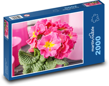 Rosa Papagei - Blume, Frühling Puzzle 2000 Teile - 90 x 60 cm