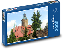 Hrad - pevnost, věž Puzzle 2000 dílků - 90 x 60 cm