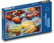 Dynia - jesień, zbiory Puzzle 2000 elementów - 90x60 cm