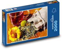 Tea - dried herbs, flowers Puzzle 2000 pieces - 90 x 60 cm