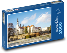 Klasztor cystersów - Vyšší Brod, Czechy Puzzle 2000 elementów - 90x60 cm