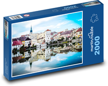 Jindřichův Hradec - Tschechische Republik, Stadt Puzzle 2000 Teile - 90 x 60 cm