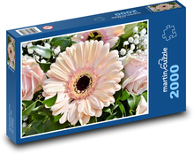 Kvet - kvet, kytica Puzzle 2000 dielikov - 90 x 60 cm