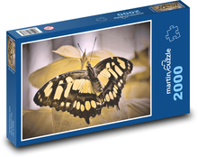 Schmetterling - exotische Blume, Insekt Puzzle 2000 Teile - 90 x 60 cm