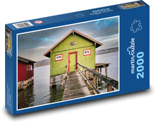 See - Flussufer, Haus Puzzle 2000 Teile - 90 x 60 cm