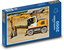 Excavator - working machine, excavator Puzzle 2000 pieces - 90 x 60 cm