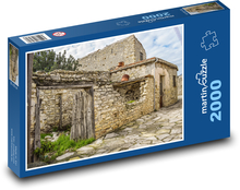 Starý dům - opuštěný, kámen Puzzle 2000 dílků - 90 x 60 cm