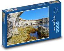 Morské jaskyne - útes, pobrežie Puzzle 2000 dielikov - 90 x 60 cm